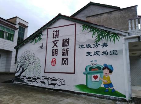 汉川墙绘是现在流行的墙体广告